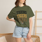 Tigers Graphic T-Shirt — Oneta Ridge Leopard Print School Spirit Tee