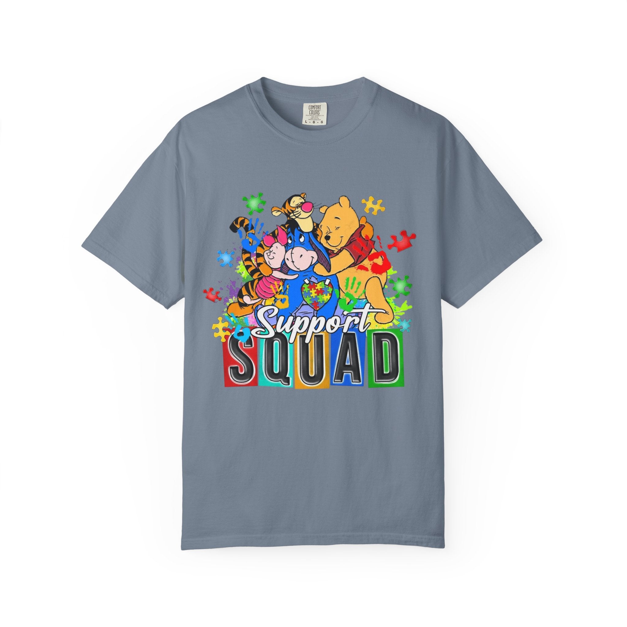 Support Squad T-Shirt — Winnie the Pooh Autism Awareness Tee