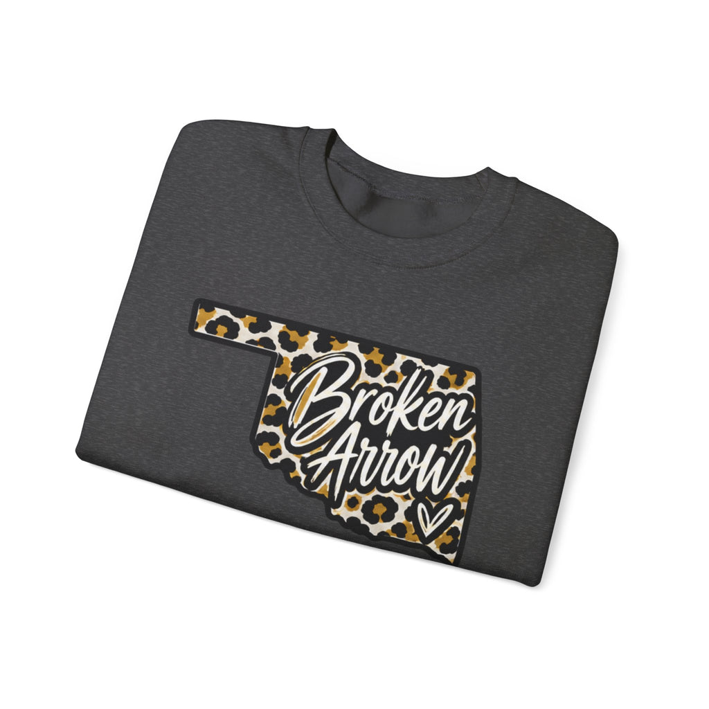 Broken Arrow Leopard State Crewneck Sweatshirt