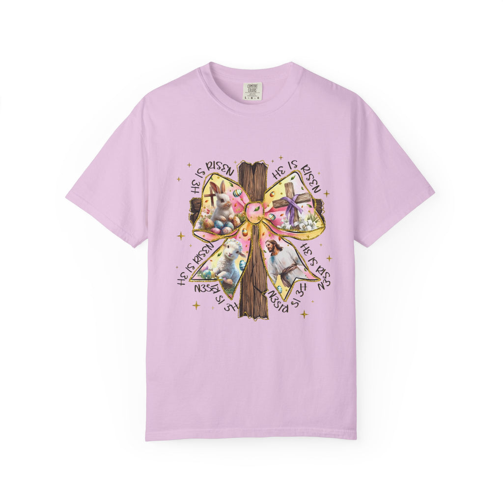 Cross & Ribbon T-Shirt — Jesus is With Us Graphic Tee