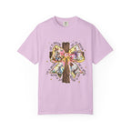 Cross & Ribbon T-Shirt — Jesus is With Us Graphic Tee
