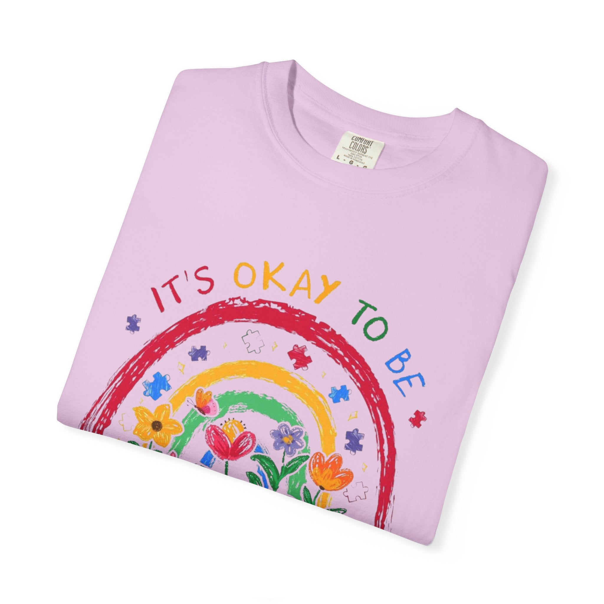 It's Okay To Be Different T-Shirt — Rainbow Autism Awareness Tee