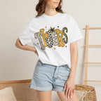 T-Shirt — 'Tigers' Retro Leopard Print Graphic Tee
