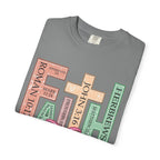 Christian Crosses Scripture Tee — John 3:16, Romans 10:17, Hebrews — Faith Graphic T-Shirt