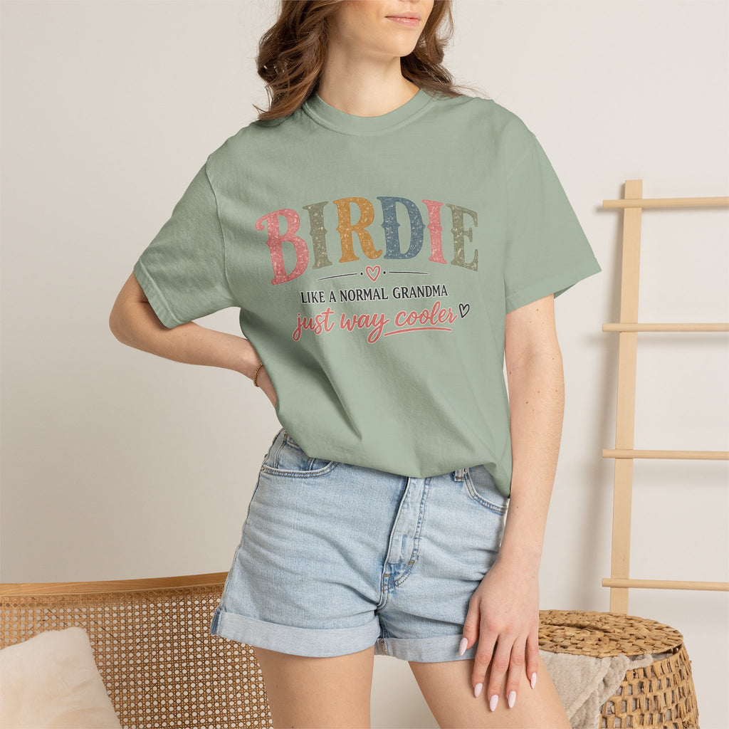 Birdie Grandma T‑Shirt — “Birdie like a normal grandma just way cooler” Vintage Style Tee
