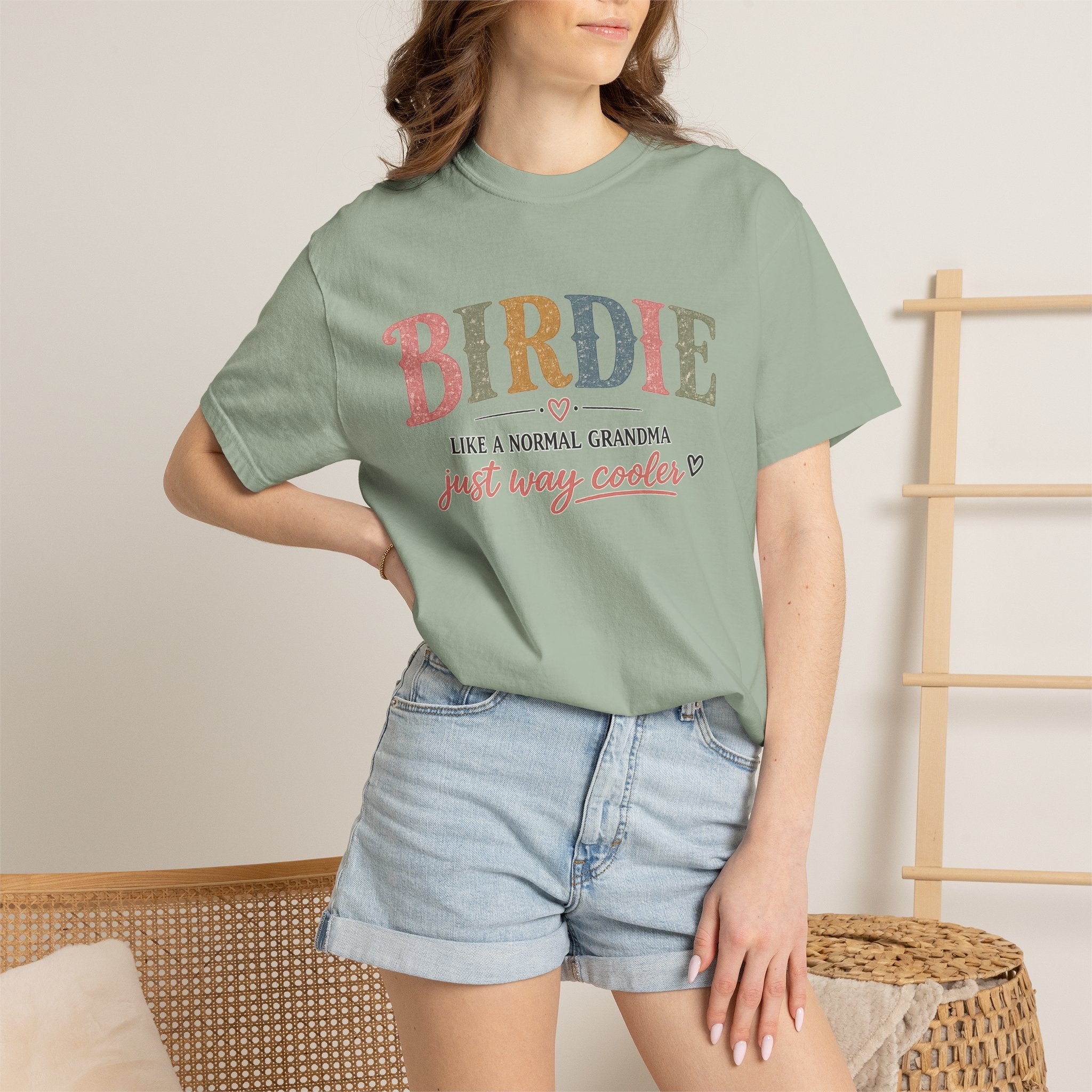 Birdie Grandma T‑Shirt — “Birdie like a normal grandma just way cooler” Vintage Style Tee