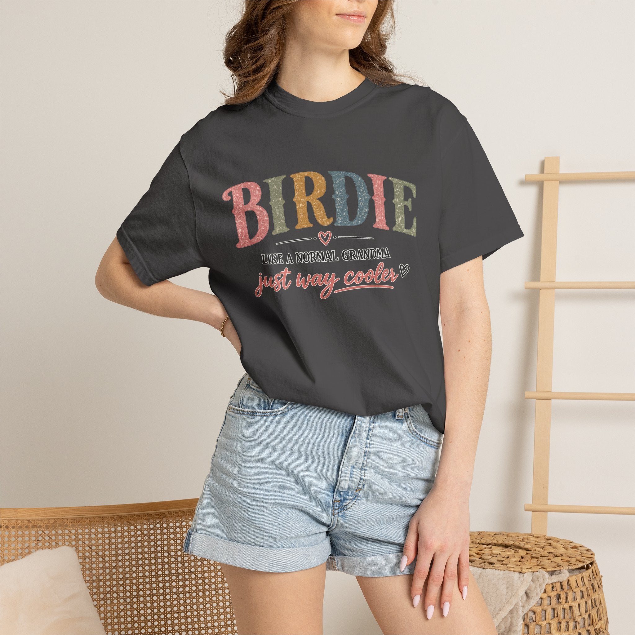 Birdie Grandma T‑Shirt — “Birdie like a normal grandma just way cooler” Vintage Style Tee