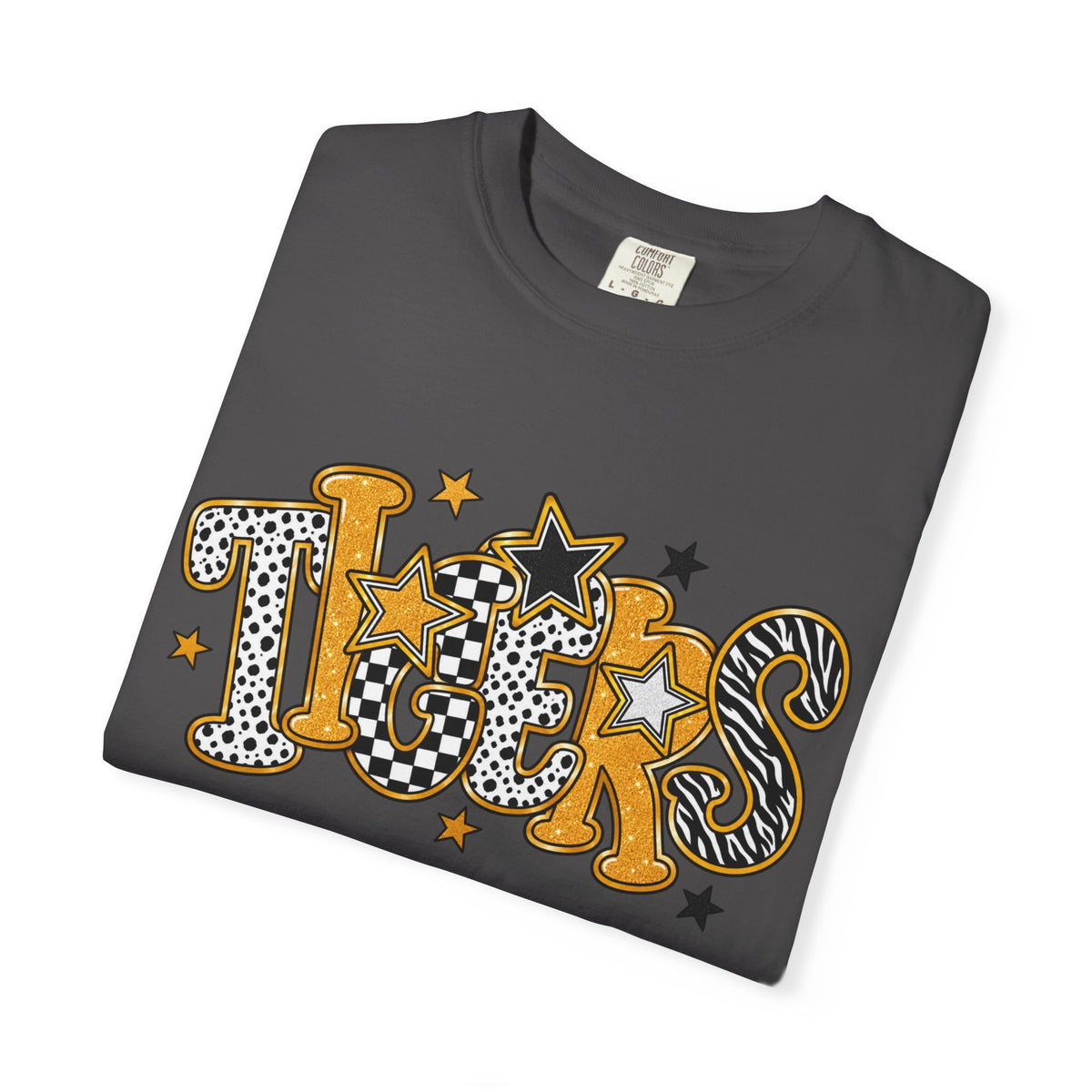 T-Shirt — 'Tigers' Retro Leopard Print Graphic Tee