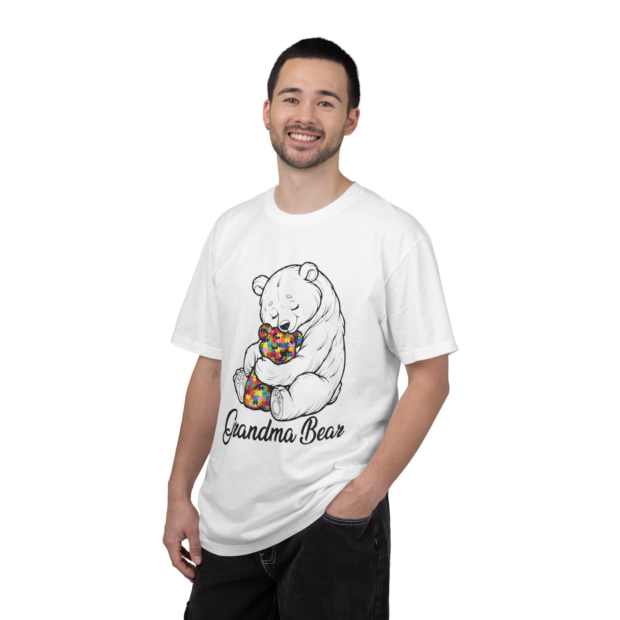 Grandma Bear T-Shirt – Cute Bear Hug Design with Colorful Teddy