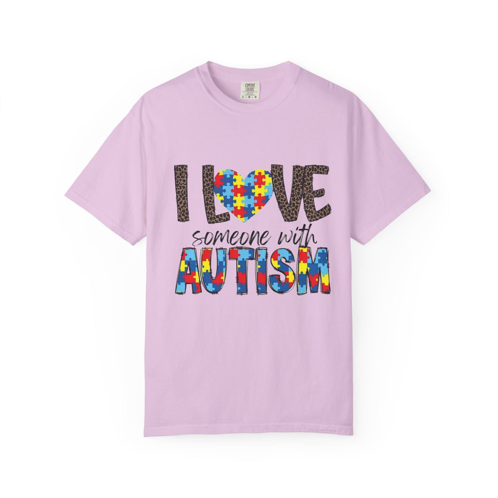 I Love Someone With Autism T-Shirt — Autism Awareness Puzzle Heart Tee