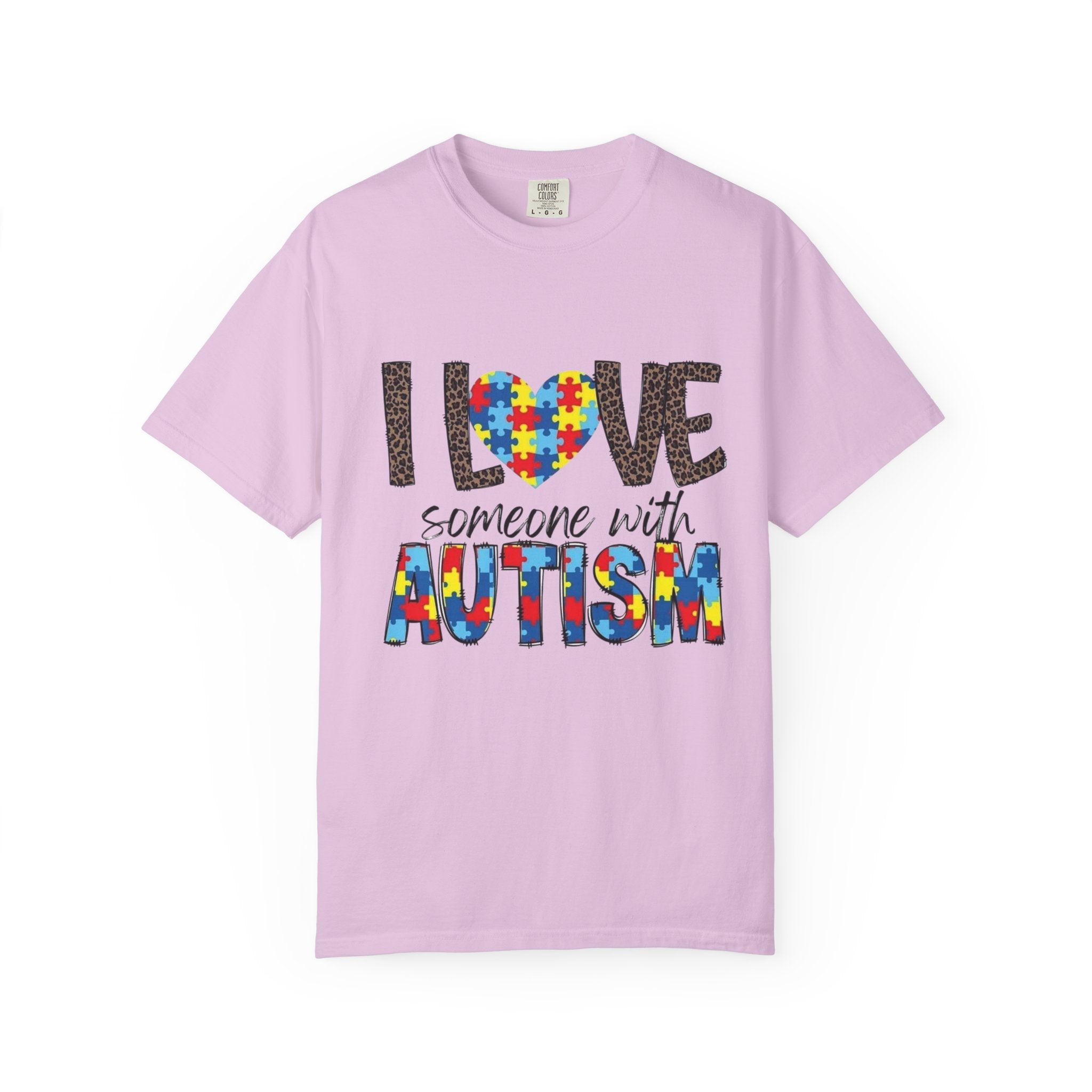 I Love Someone With Autism T-Shirt — Autism Awareness Puzzle Heart Tee