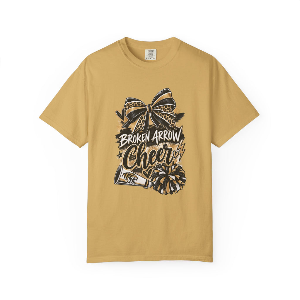 Broken Arrow Cheer T-Shirt — Pom, Megaphone & Bow Graphic