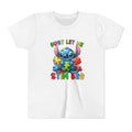 Youth Tee - 'Just Let Me Stim Bro' Cute Stitch Autism Puzzle Pieces