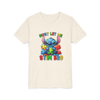Youth Tee - 'Just Let Me Stim Bro' Cute Stitch Autism Puzzle Pieces