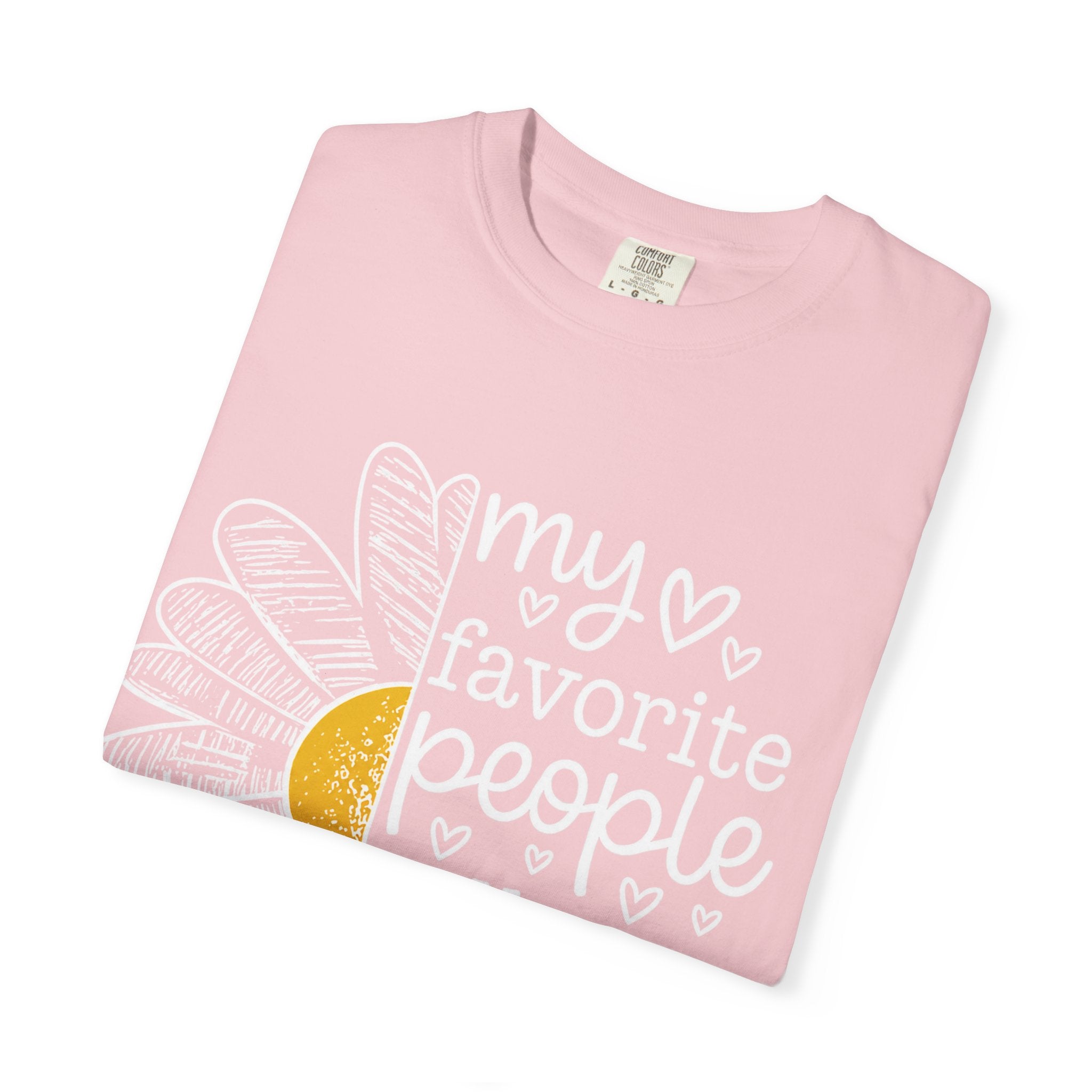 T-Shirt — "My Favorite People Call Me Birdie" Floral Graphic Tee