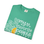T-Shirt — "My Favorite People Call Me Birdie" Floral Graphic Tee