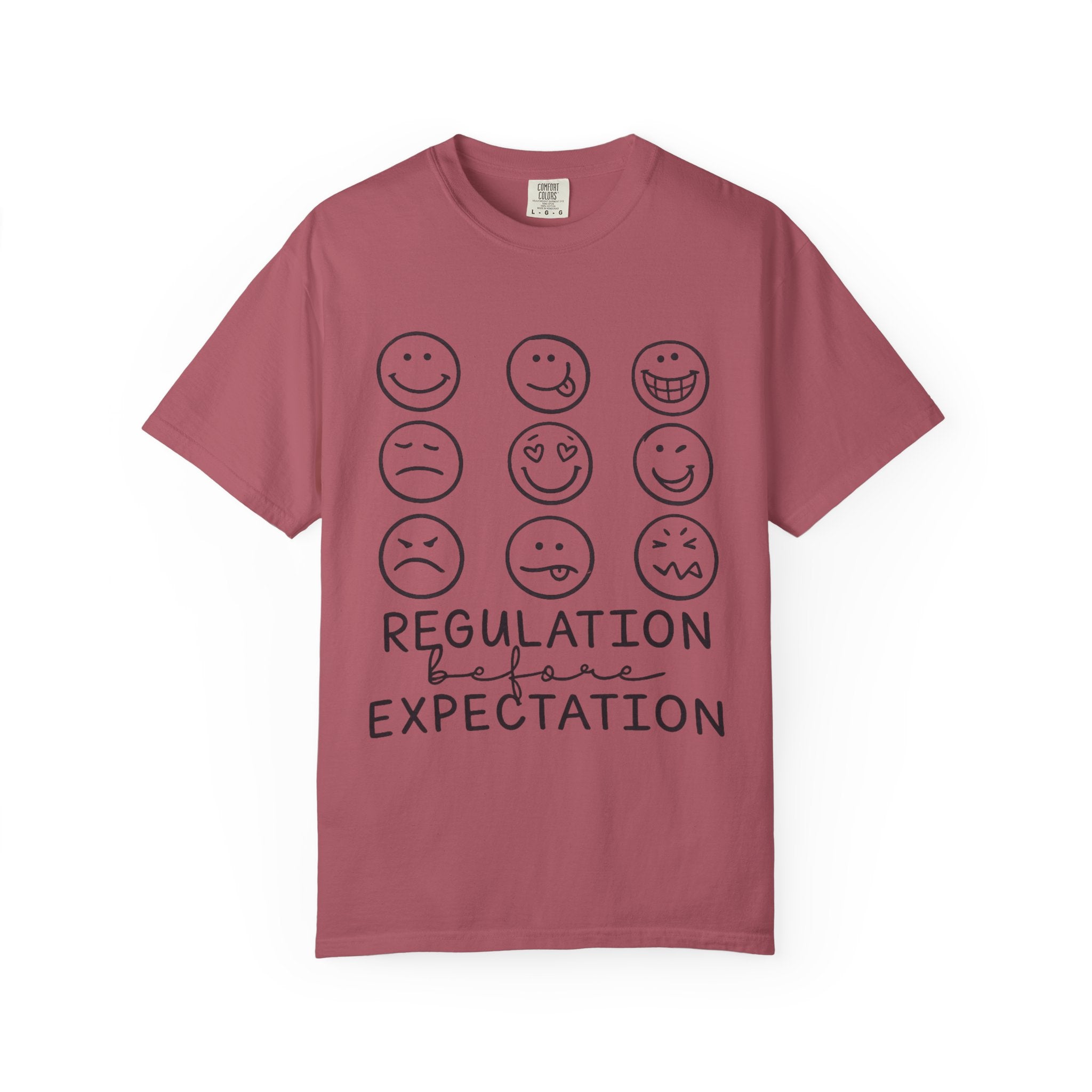 T-Shirt — "Regulation Before Expectation" Emotional Wellness Tee
