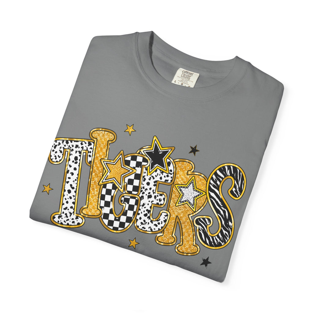 T-Shirt — 'Tigers' Retro Leopard Print Graphic Tee