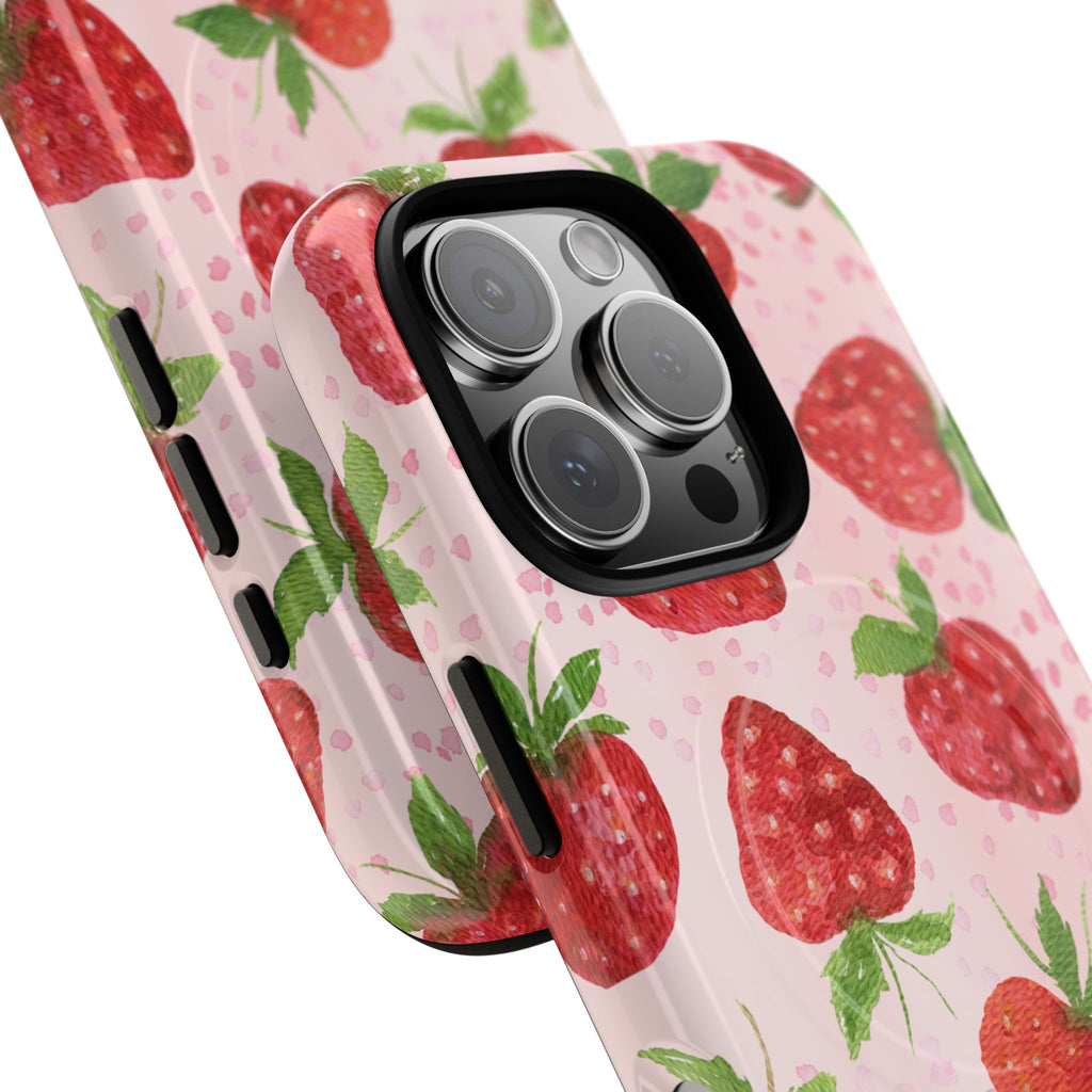 Strawberry Tough Magnetic Phone Cases