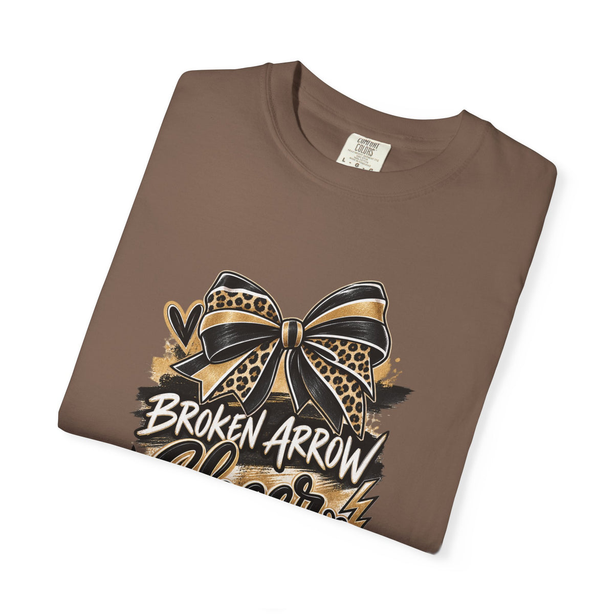 Broken Arrow Cheer T-Shirt — Pom, Megaphone & Bow Graphic