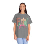 Christian Crosses Scripture Tee — John 3:16, Romans 10:17, Hebrews — Faith Graphic T-Shirt