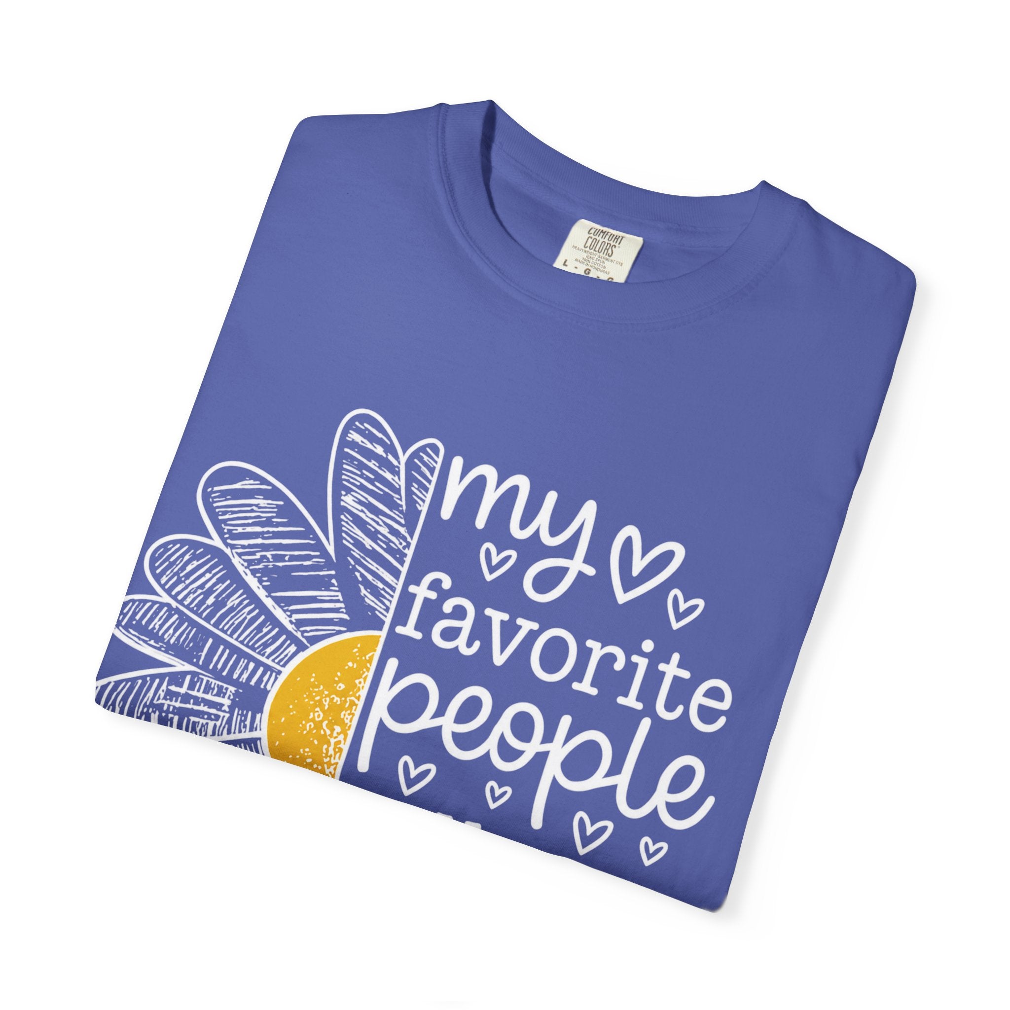 T-Shirt — "My Favorite People Call Me Birdie" Floral Graphic Tee