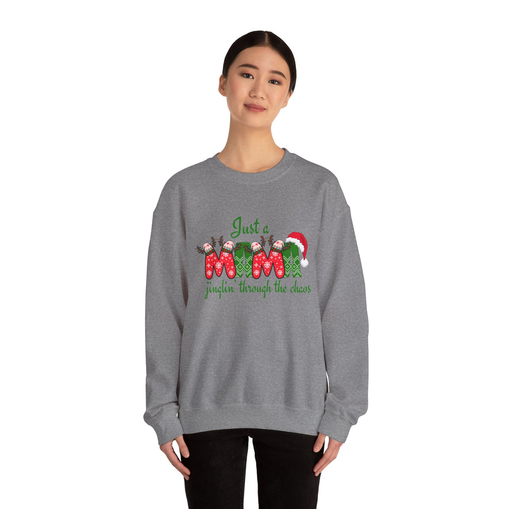 Just a Mama Holiday Crewneck Sweatshirt