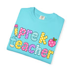 Pre k Teacher T-Shirt — "Big Hearts Shape Little Minds" Colorful School Teacher Tee