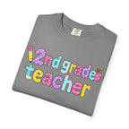 2nd grade Teacher T-Shirt — "Big Hearts Shape Little Minds" Colorful School Teacher Tee