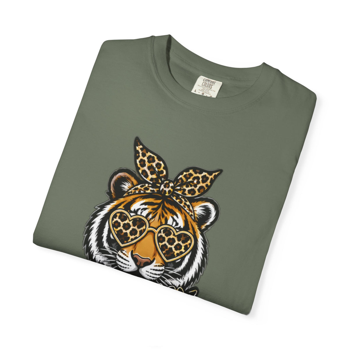 Tigers Leopard-Print Tiger Graphic Tee