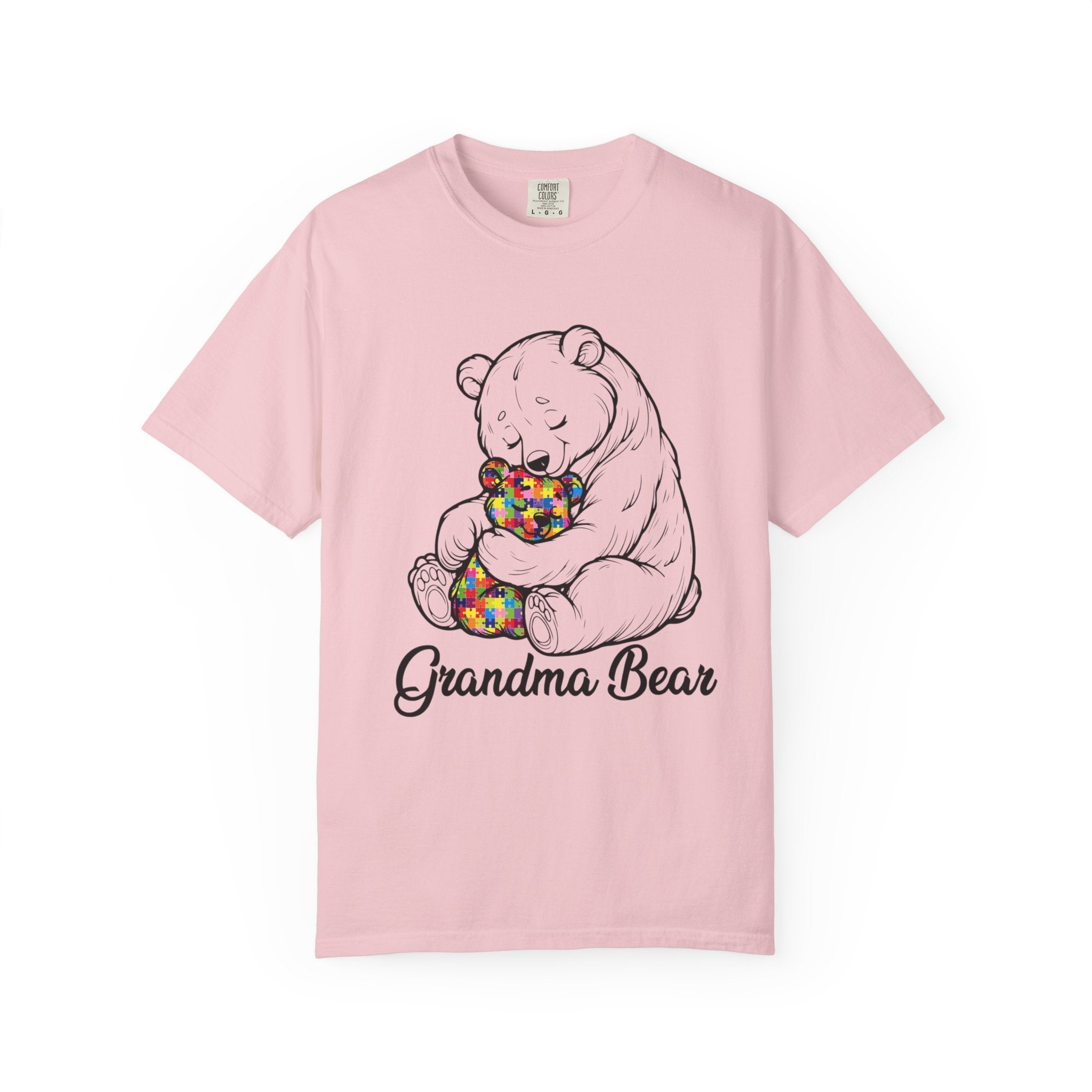Grandma Bear T-Shirt – Cute Bear Hug Design with Colorful Teddy