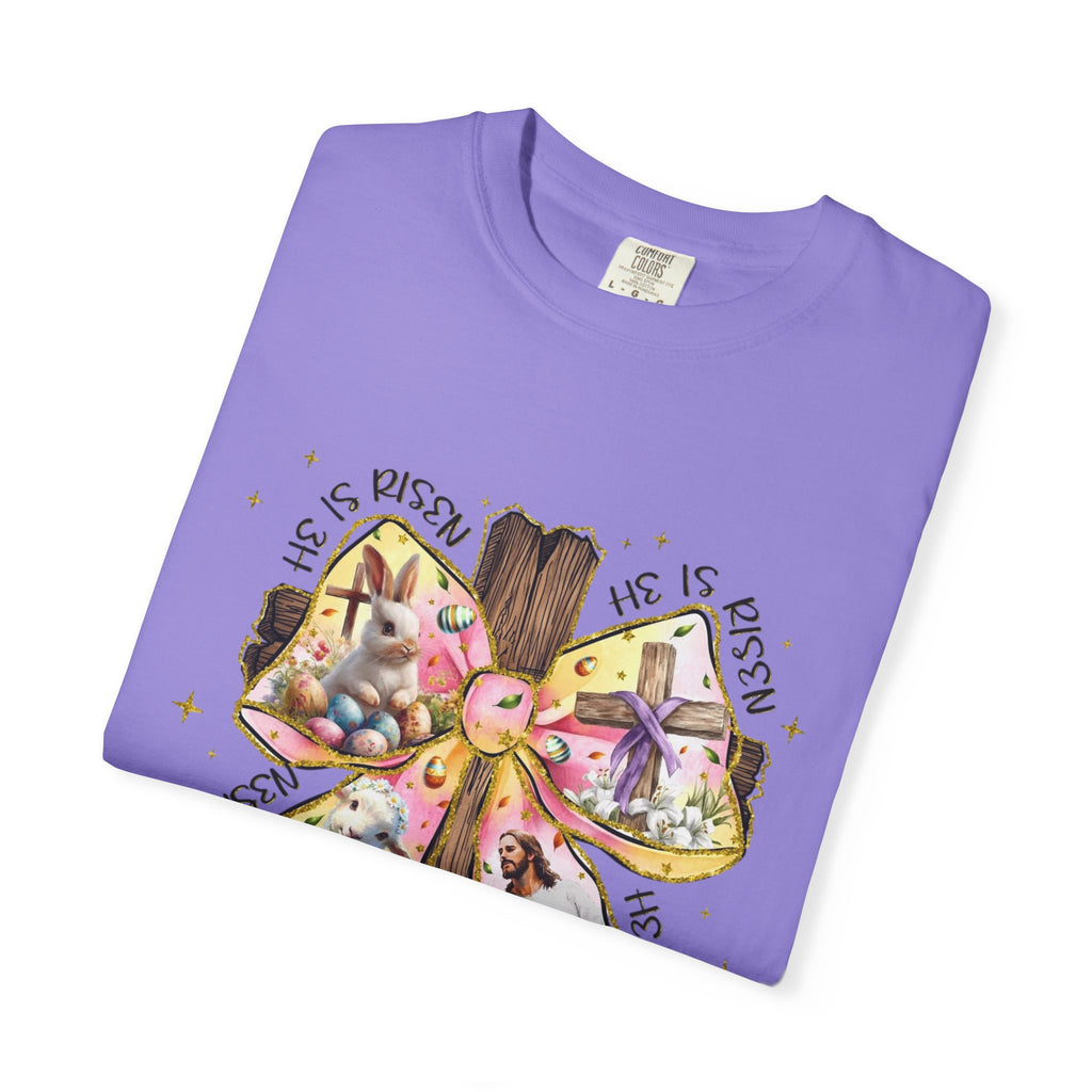Cross & Ribbon T-Shirt — Jesus is With Us Graphic Tee