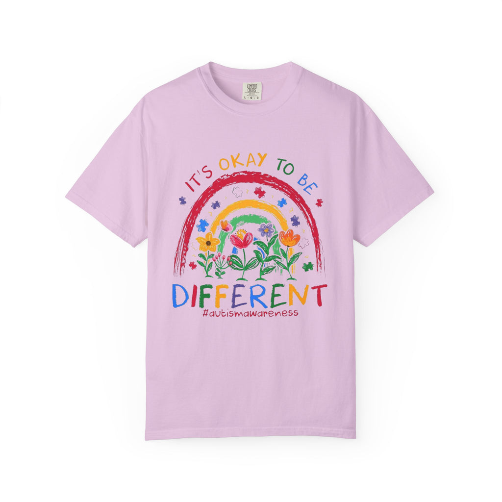 It's Okay To Be Different T-Shirt — Rainbow Autism Awareness Tee