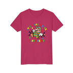 Youth Tee - "It's Okay To Be Different" Rainbow Skate Character Kids T-Shirt