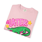 Later, After While Crocodile T-Shirt — Retro Neon Alligator Graphic Tee