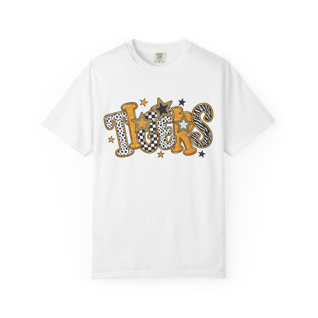 T-Shirt — 'Tigers' Retro Leopard Print Graphic Tee