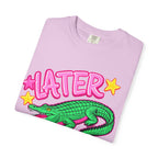 Later, After While Crocodile T-Shirt — Retro Neon Alligator Graphic Tee