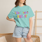 2nd grade Teacher T-Shirt — "Big Hearts Shape Little Minds" Colorful School Teacher Tee