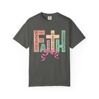 Christian Crosses Scripture Tee — John 3:16, Romans 10:17, Hebrews — Faith Graphic T-Shirt