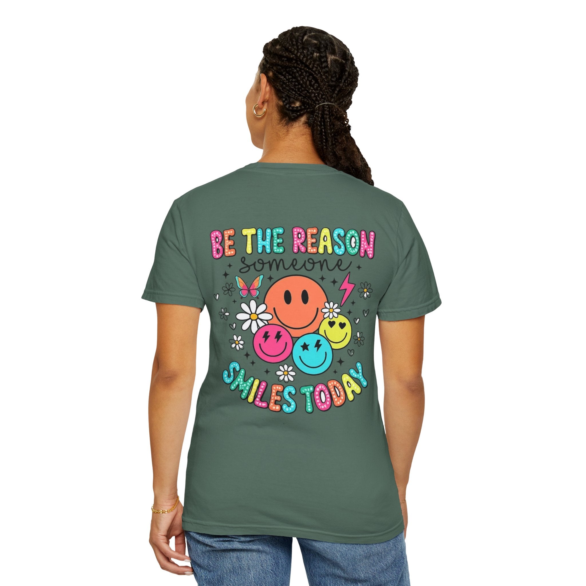 Smile Today T-Shirt — 'Be the Reason Someone Smiles Today' Retro Smiley Tee