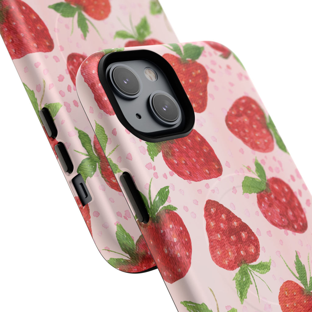 Strawberry Tough Magnetic Phone Cases