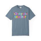 2nd grade Teacher T-Shirt — "Big Hearts Shape Little Minds" Colorful School Teacher Tee