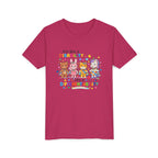Youth Tee - "It's Not a Disability, It's a Different Ability" Rainbow Animals Autism Awareness Shirt