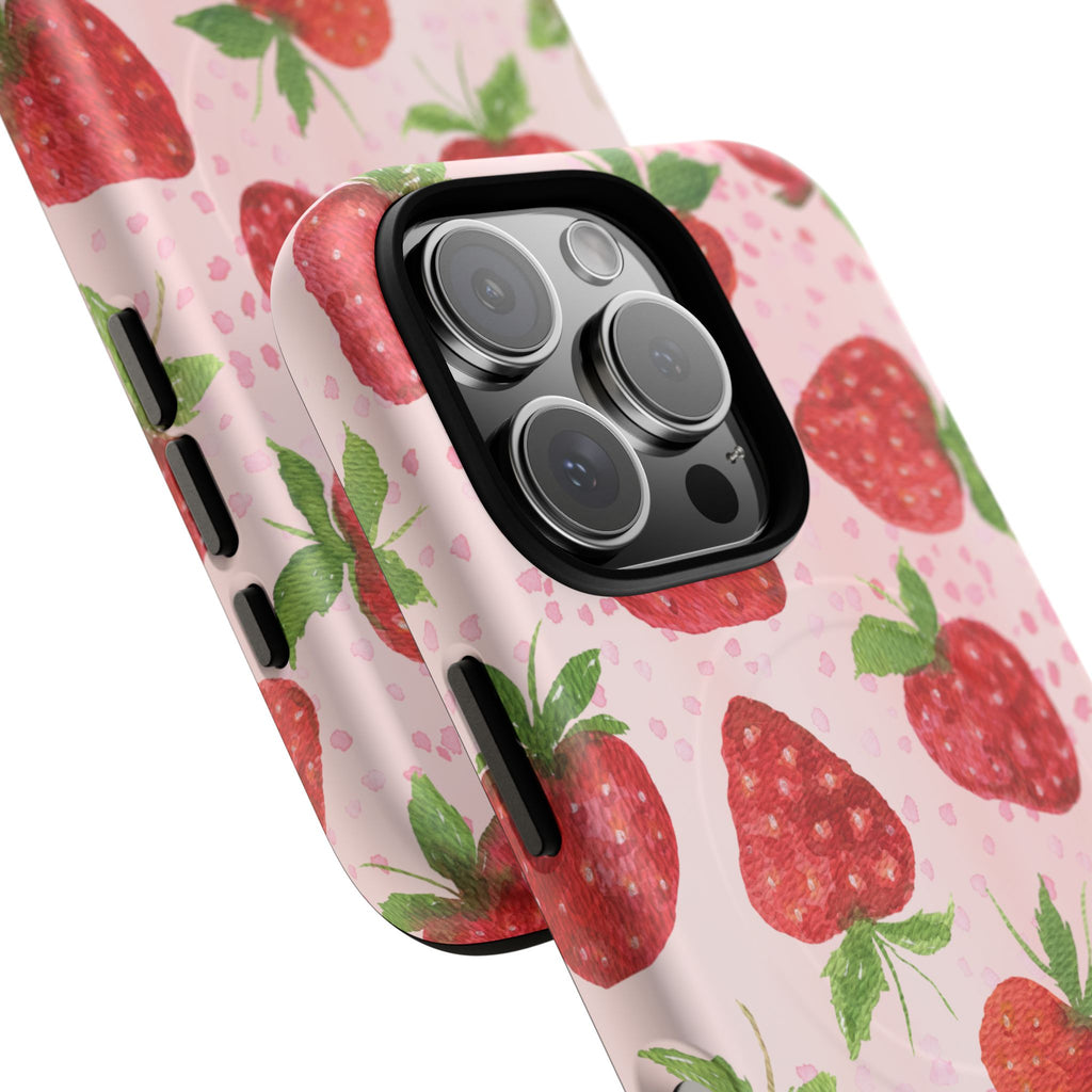 Strawberry Tough Magnetic Phone Cases
