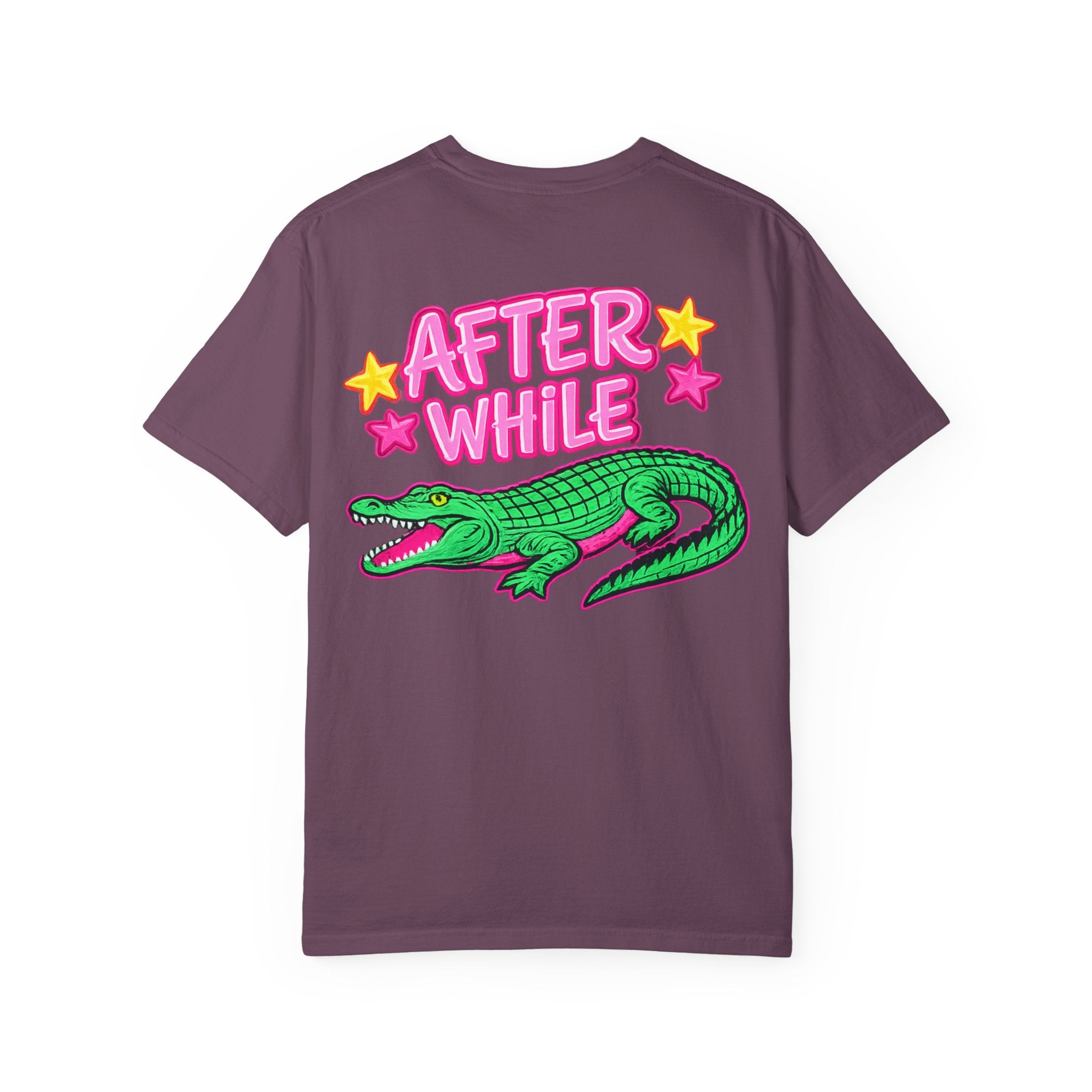 Later, After While Crocodile T-Shirt — Retro Neon Alligator Graphic Tee