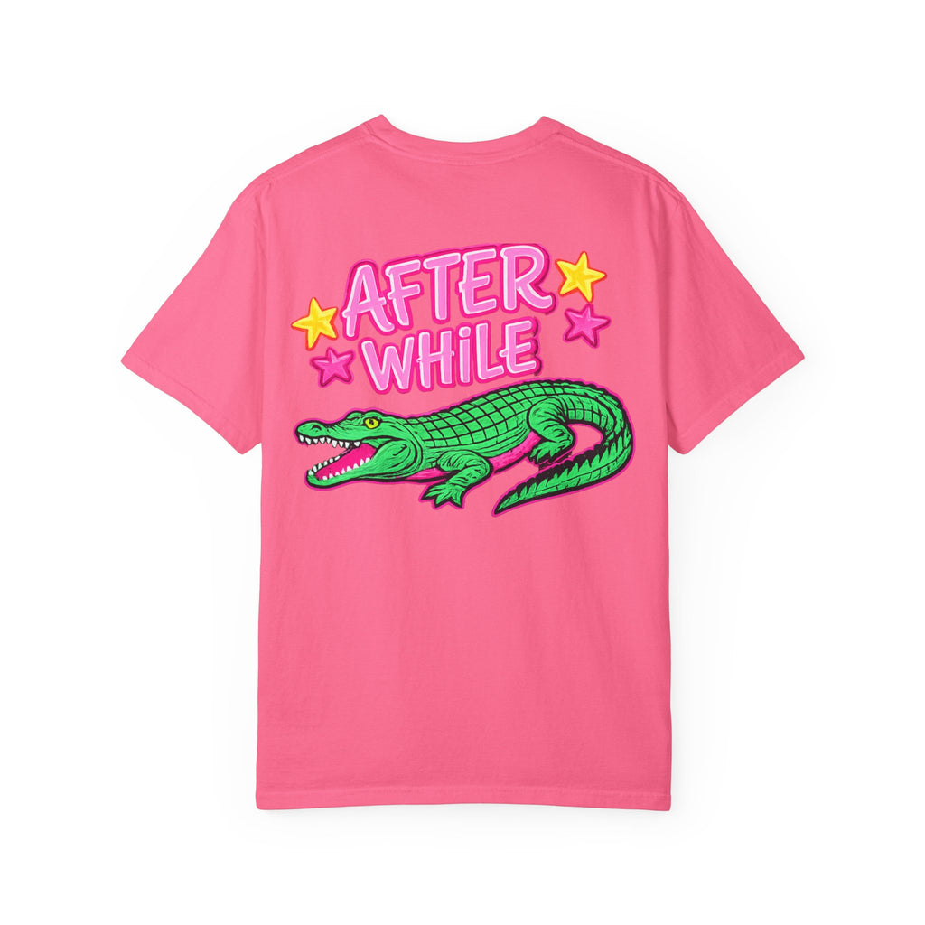 Later, After While Crocodile T-Shirt — Retro Neon Alligator Graphic Tee