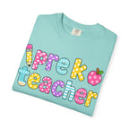 Pre k Teacher T-Shirt — "Big Hearts Shape Little Minds" Colorful School Teacher Tee