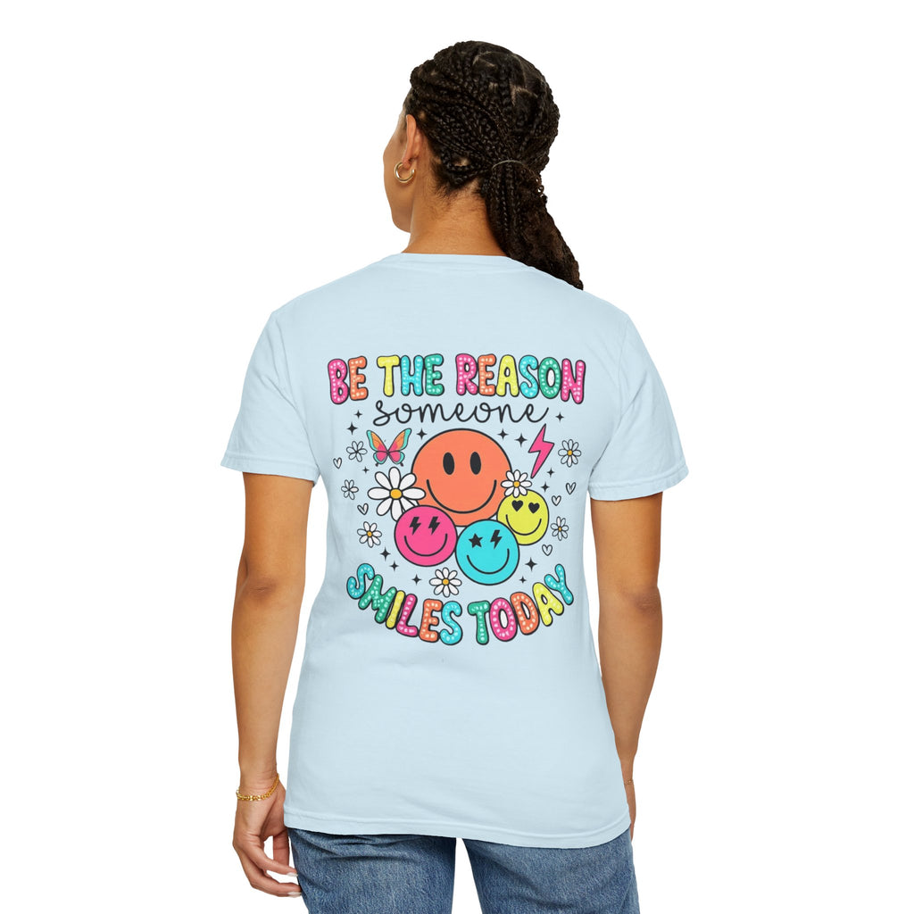 Smile Today T-Shirt — 'Be the Reason Someone Smiles Today' Retro Smiley Tee