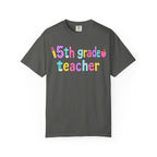 5rd Grade Teacher T-Shirt — "Big Hearts Shape Little Minds" Colorful School Teacher Tee