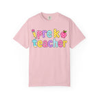 Pre k Teacher T-Shirt — "Big Hearts Shape Little Minds" Colorful School Teacher Tee